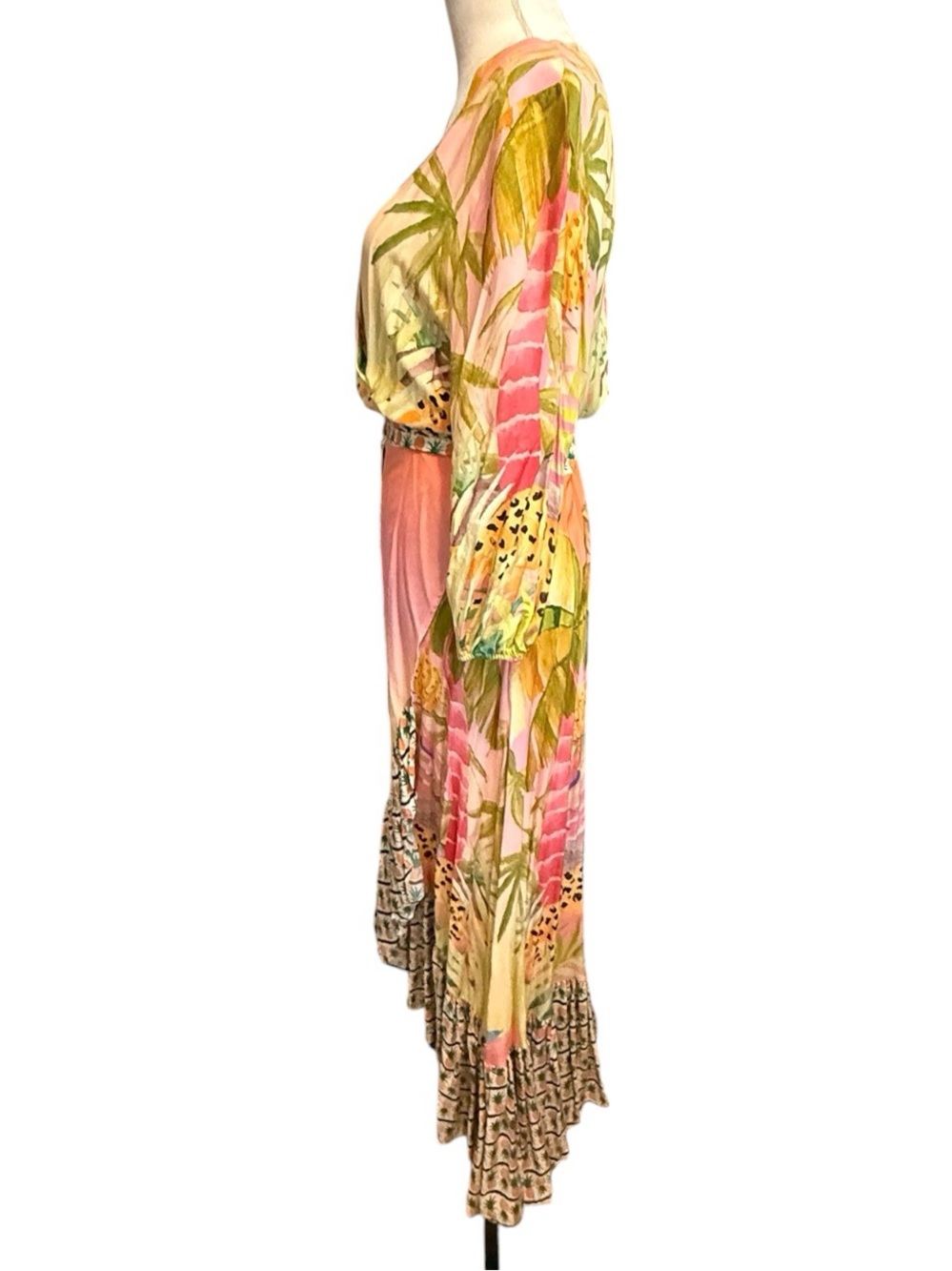 NWOT - Farm Rio Tropical Wrap Maxi Dress - Picture 7 of 9